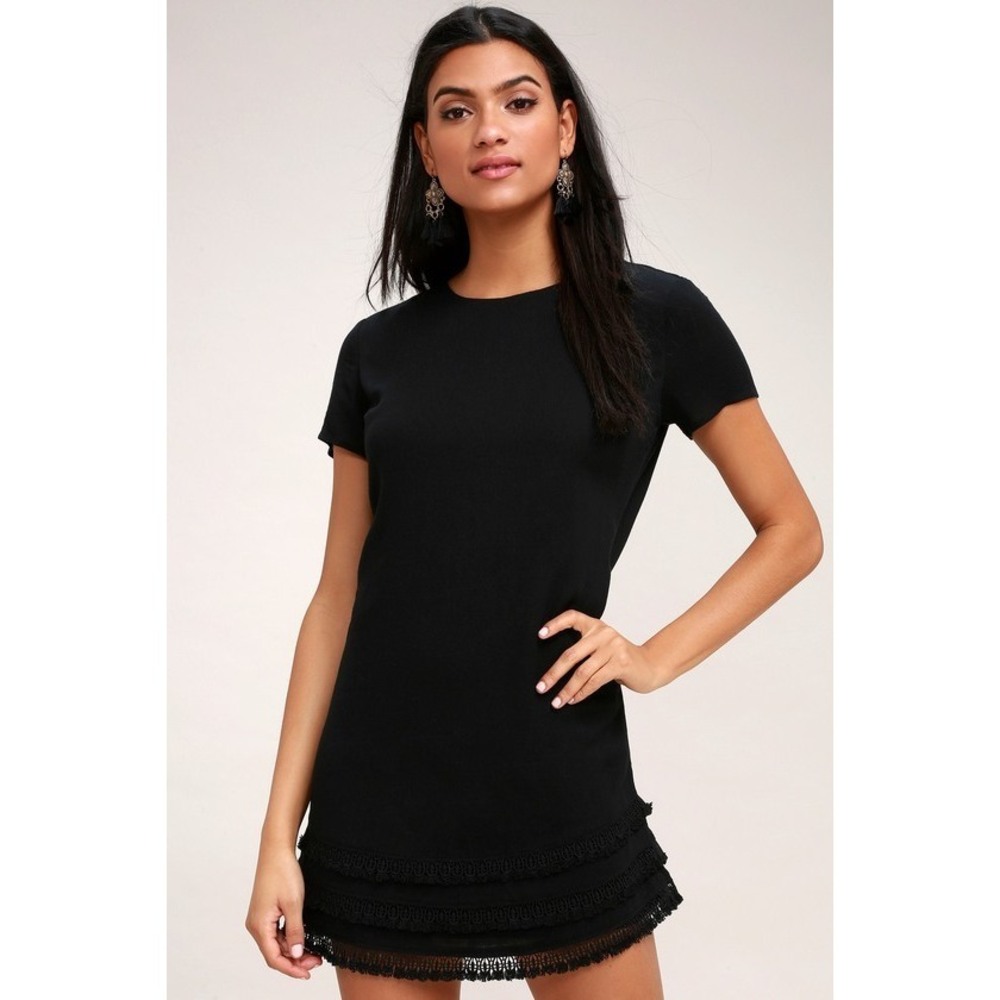 Buenos Aires Black Shift Dress